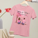 Personnalisé vous et moi Couple We Got This Love Tree T-shirt Saint Valentin Basic T-shirt unisexe
