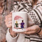 Taza de cerámica blanca personalizada I Met You I Liked You I Love You Couple Celebration Regalo de pareja