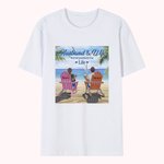 Personalized Husband and Wife Travel Partners for Life Summer Vacation Couple Travel T-shirt Anniversary Gift