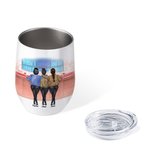 Personalized Love Between A Mother And Daughter Is Forever Wine Tumbler Christmas Day Birthday Gift for Mom