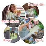 Personalized Mother and Daughter Best Friend Forever from the Heart Blanket Mother's Day Thanksgiving Day Memorial Gift