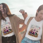 Maglietta personalizzata Besties Sitting On The Wooden Bridge You're My Person Regalo per i viaggi Besties