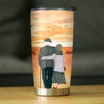 Bicchiere personalizzato da 20 oz di San Valentino per uso quotidiano della vecchia coppia che non smette mai di dire che ti amo