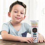 Récompenses d'entrée personnalisées pour les enfants Doodle Learning Icon Straight Skinny Tumbler Birthdays Bouteille d'eau réutilisable