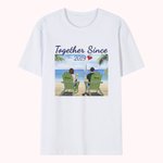 Personifierad strand sommar semester par tillsammans många år T-shirt