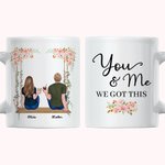 Personnalisé You and Me We Got This Swing Couple Tasse en céramique blanche Cadeau de couple 11 oz ou 15 oz
