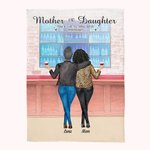 Manta de compras personalizada para madre e hija Mejor amiga para siempre Regalo para ella el Día de la Madre Acción de Gracias