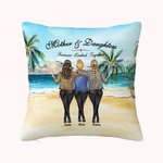Personalized Mother and Daughter Forever Linked Together Throw Pillow Cover Best Gift for Mother for Living Room
