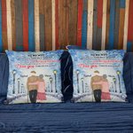 Henkilökohtainen Rakastan sinua ikuisesti ja aina toisiaan vierekkäin heittää tyynyn kansi