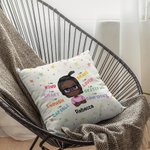 Personalized Back to School Gift Girl Boy Throw Pillow Cover  Memorial Gift Sofa Decor