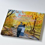 Personalised You Are My Only One Old Couple Fallen Leaves Poster Frameless Painting Valentine's Day Christmas Decorative Painting