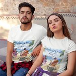 Personalized Husband and Wife Travel Partners for Life Summer Vacation Couple Travel T-shirt Anniversary Gift