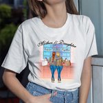 Maglietta personalizzata Madre e Figlia Amore Eterno Vetrina Compleanno Viaggio