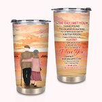 Personalised Forever Love Many Years Old Couple Sunset 20oz Tumbler Valentine's Day	 Daily Use