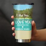 Gepersonaliseerd I'm Keeping You Forever Yours This Couple on Chairs 20oz Tumbler Verjaardagscadeau dagelijks gebruik