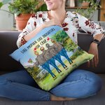 Personalizado De tal madre tal hija Oh Crap Lakeside Vew Funda Almohada Cojín Decoración Dormitorio Regalo Día de la Madre