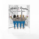 Placca acrilica personalizzata Madre e figlia per sempre legate insieme Decorazione acrilica per la festa della mamma