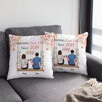 Personalized Throw Pillow Cover Annoying Each Other Couple Flower The Swing Gifts for Couple Bedroom Decor