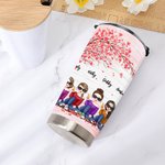 Bicchiere personalizzato per le amiche del cuore Sedute sotto l'albero Cin cin Migliori amiche alle mie amiche 20 oz.