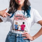 Maglietta personalizzata Last Forever Beautiful Love Cozy Couple T-shirt San Valentino Basic Unisex