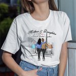 Personalized Forever Mother And Daughter Love Never Separates Chat T-shirt