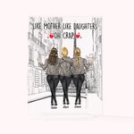 Placca acrilica personalizzata Come la madre Come la figlia Miglior mamma Decorazione acrilica di compleanno