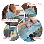 Personalized You Are The World To Us Showing Love for Mother Sherpa Blanket