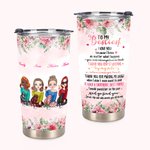 Gepersonaliseerde Besties Cheers To My Besties I Love You 20oz Tumbler Gift voor Besties voor warme en koude dranken
