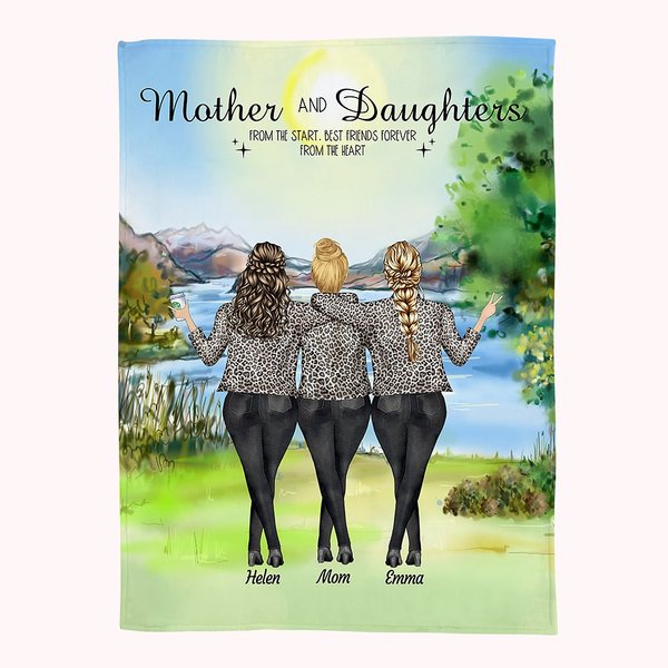 Mother Daughter Best Friend Forever Blanket