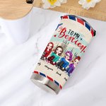 Gepersonaliseerde To My Besties Vliegtuig Cheers Side By Side 20oz Tumbler Cadeau voor Besties Beste Vriendin Cadeau Vriendschapscadeau