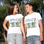 Personifierad strand sommar semester par tillsammans många år T-shirt