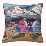 Henkilökohtainen rakkaus runo rakastan sinua Snow Mountain Scenery Holiday Throw tyynyn kansi vuosipäivä lahja sohva sisustus