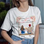 Cadeau d'anniversaire de t-shirt personnalisé pour couple Swing Love pendant de nombreuses années