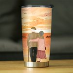 Personalised Forever Love Many Years Old Couple Sunset 20oz Tumbler Valentine's Day	 Daily Use
