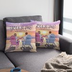 Personalized You and Me We Got This Couple Beach Holiday Throw Pillow Cover Anniversary Gift Home Decoration