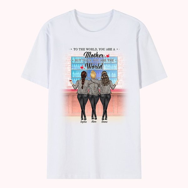 Personlig Mamma Bästa Kärlek Döttrar För Evigt Shopping Tillsammans T-shirt