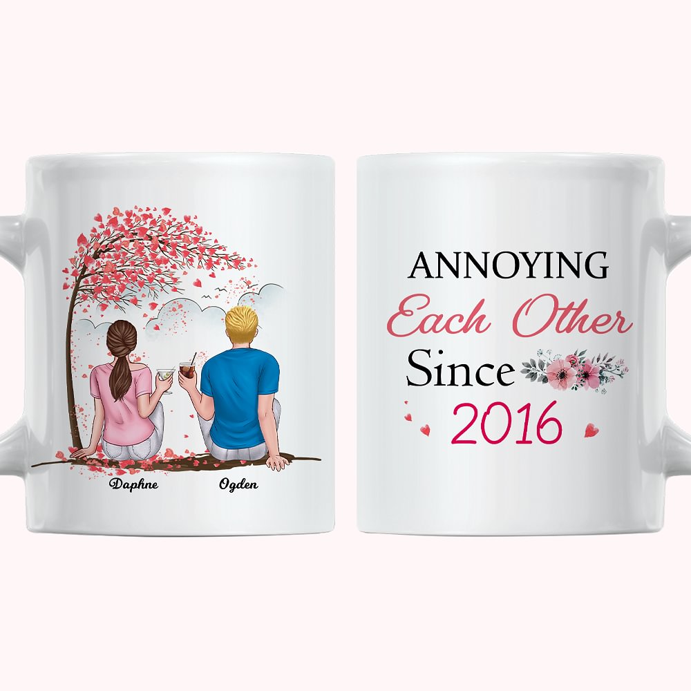 Tasse en céramique blanche personnalisée ennuyeuse pendant des années 11 oz ou 15 oz