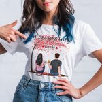 T-shirt personnalisé Mari et femme Love Tree Travel Partners Saint Valentin Sport