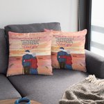 Personalisierter I Love You Egal wie alt wir bekommen romantische Liebesgeschichte Kissenbezug für Wohnzimmer