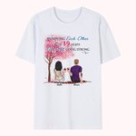 Personalized Young Couple under Love Tree Cheer T-shirt Valentine's Day Gift