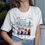 Personalized Best Friends Forever Never Apart Sisters T-shirt Anniversary Travel
