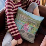 Gepersonaliseerde Liefdesverklaring Poëzie I Love You Lakeside Holiday Pillow Cover Valentijnsdag Cadeau voor de Woonkamer