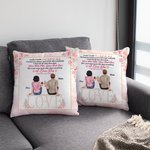 Couple personnalisé assis sur des chaises Cheers fleur décoration amour chaise jeter taie d'oreiller cadeaux pour la Saint Valentin décoration de 