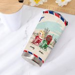 Personalized Tumbler Besties Airplane Envelope Life is Better with Besties 20oz Tumbler Friendship Gift