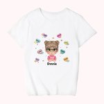 Cuore colorato personalizzato Campus Life Girl Boy Back to School Gift Kid T-shirt School