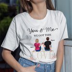 Personalised Couple Cheer You and Me We Got This Love Story  T-shirt Valentine's Day Daily Wear