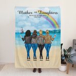 Personalized You Are The World To Us Showing Love for Mother Sherpa Blanket