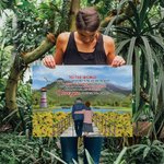 Personalised I Love You Partner Couple to the World Sunflower Poster Frameless Painting Valentine's Day Birthday Home Decoration