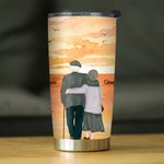 Gepersonaliseerde Love Last Forever Sunset Confession 20oz Tumbler Valentijnsdag voor warme en koude dranken