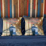 Gepersonaliseerd Oud Echtpaar Begeleidt Elkaar Vallen Bladeren Werpkussenhoes Valentijnsdag Home Decoration